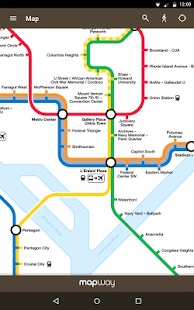 DC Metro Washington Map&Route