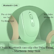 Chuột Không Dây M107, Kết Nối Bluetooth 5.1 Hoặc Đầu Thu 2.4Ghz Yên Tỉnh, Pin Có Thể Sạc Lại