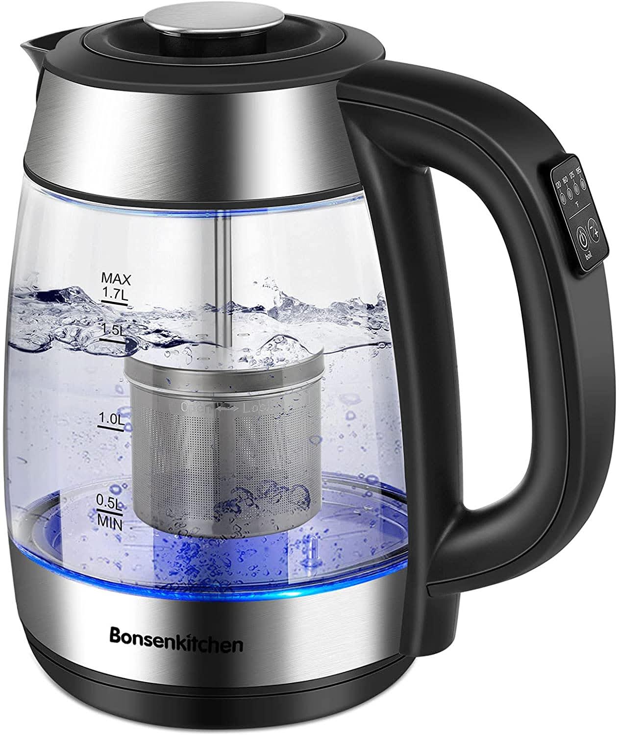 Bonsenkitchen Electric Kettle with Tea Infuser Archives - Dennis A