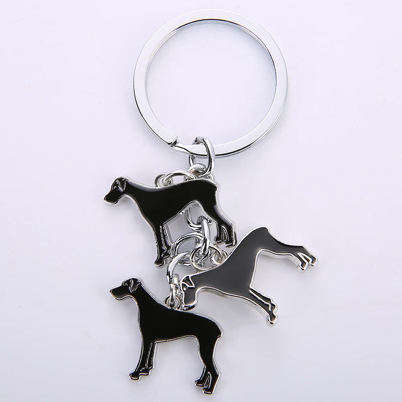 Porte-clés en métal Little Creative Gifts pour chien, pendentif adorable. Un cadeau créatif et personnalisé pour les amoureux des animaux et des chiens