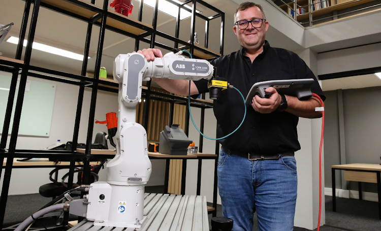 Mark Gaskin in his workshop. Picture: WERNER HILLS