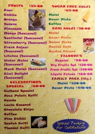 Prachi's Kulfi Celebration menu 2