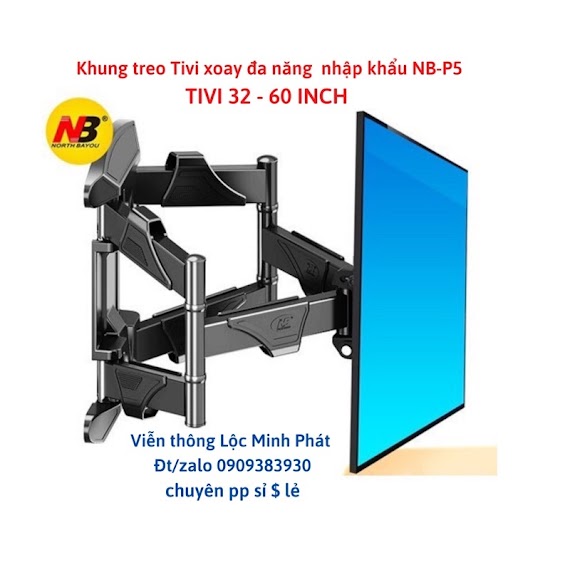 {Chính Hãng}Giá Treo , Khung Treo Tivi Xoay Đa Năng Nb - P5 Tivi 32 - 60 Inch - Hàng Nhập Khẩu