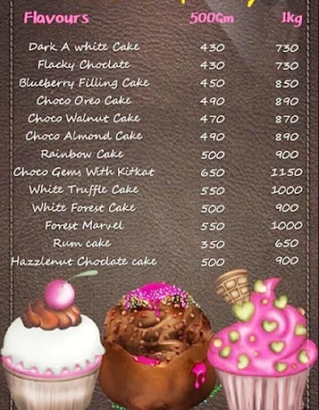 Christ Bakery menu 