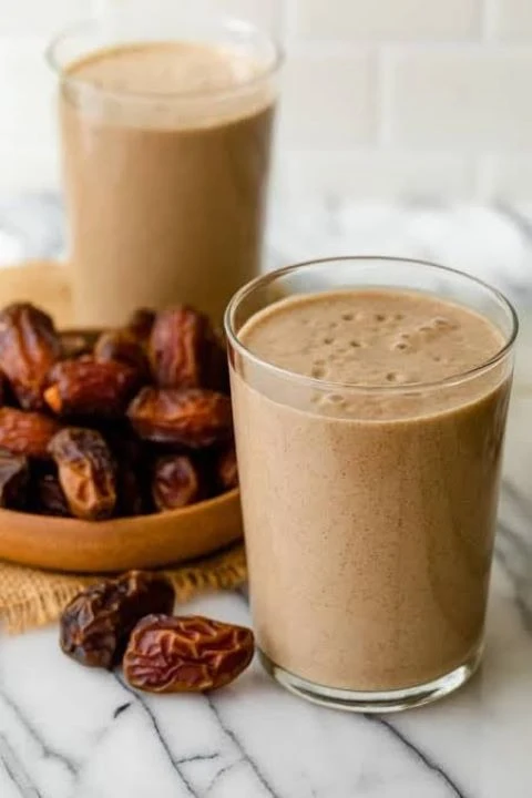 Banana Dates Milkshake (Sugar Free).