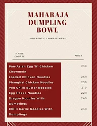 Maharaja Dumpling Bowl menu 4