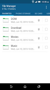 HTC Dateimanager Screenshot