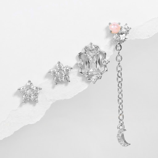 Title 6, Womens Earring Set featuring Moon Earrings, Go...