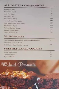 Wagh Bakri Tea Lounge menu 1