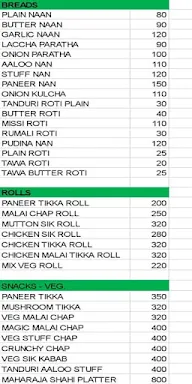 Food Corner menu 1