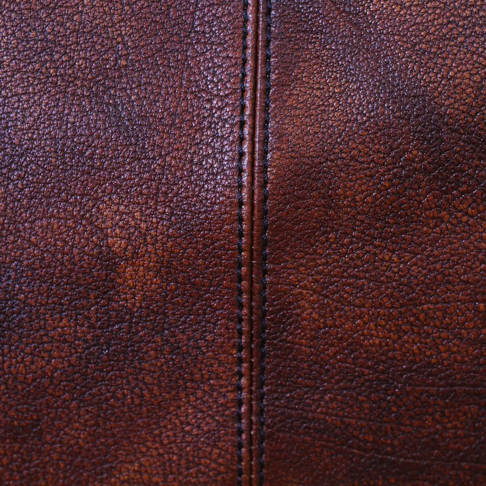 Title 10, Bolsa de ombro feminina em couro de vaca, grand...