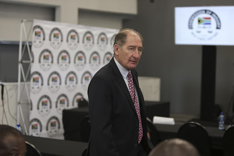 Brian Currin is pictured before giving evidence as a witness at the Zondo Commission of Inquiry into State Capture in Parktown, Johannesburg, on , September 27 2018.