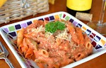 Creamy Pink Vodka Sauce with Penne was pinched from <a href="http://www.food.com/recipe/creamy-pink-vodka-sauce-with-penne-76198" target="_blank">www.food.com.</a>