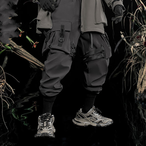 Title 3, Mens Loose And Casual Trendy Big Pocket Overal...