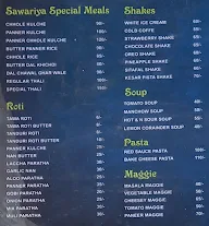 Sawariya Bakery & Fast Food menu 3
