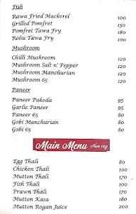 Jagannath Mess menu 2