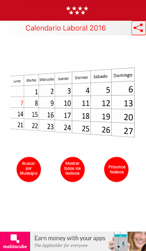 Calendario Laboral Madrid 2016