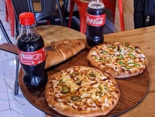 2 Veg Pizza [Medium 6 Slice]+ 2 Cold Drink 250Ml