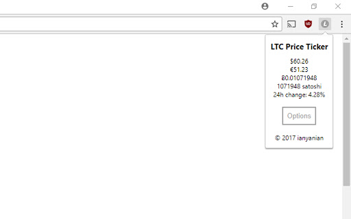 LTC Price Ticker