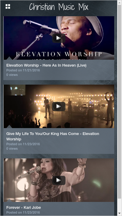 Android application Christian Music Mix screenshort