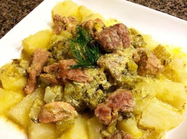 Pork Stew with Creamy Lemon Dill Sauce_image