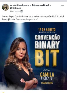 Camila Farani, do 'Shark Tank Brasil', ajuda a promover suposta pirâmide  financeira de Bitcoin; CVM já comunicou MP