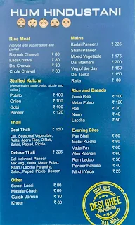 Hum Hindustani menu 4