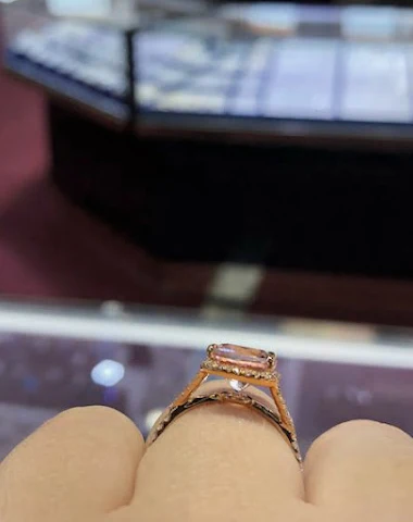 Crystal Rectangular Ring for Women - 0