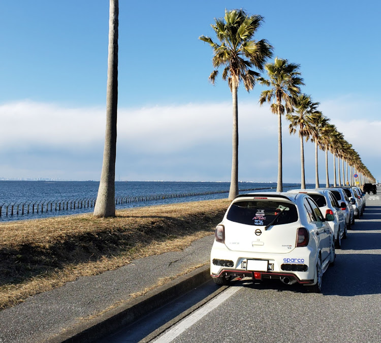 マーチの『ホットハッチ』で行こうぜぇ🔥・カルガモ★ツーリング 2022・CHIBA🌴ツーリング・マーチ★ピヨピヨトレイン‼️・Team うまくたピーナッツ🥜に関するカスタム事例の投稿画像17枚目