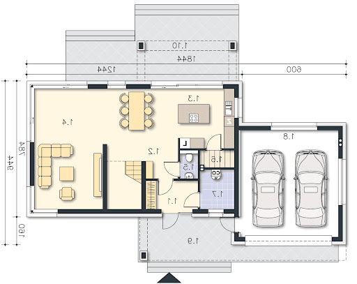 Newcastle DCP364 - Rzut parteru