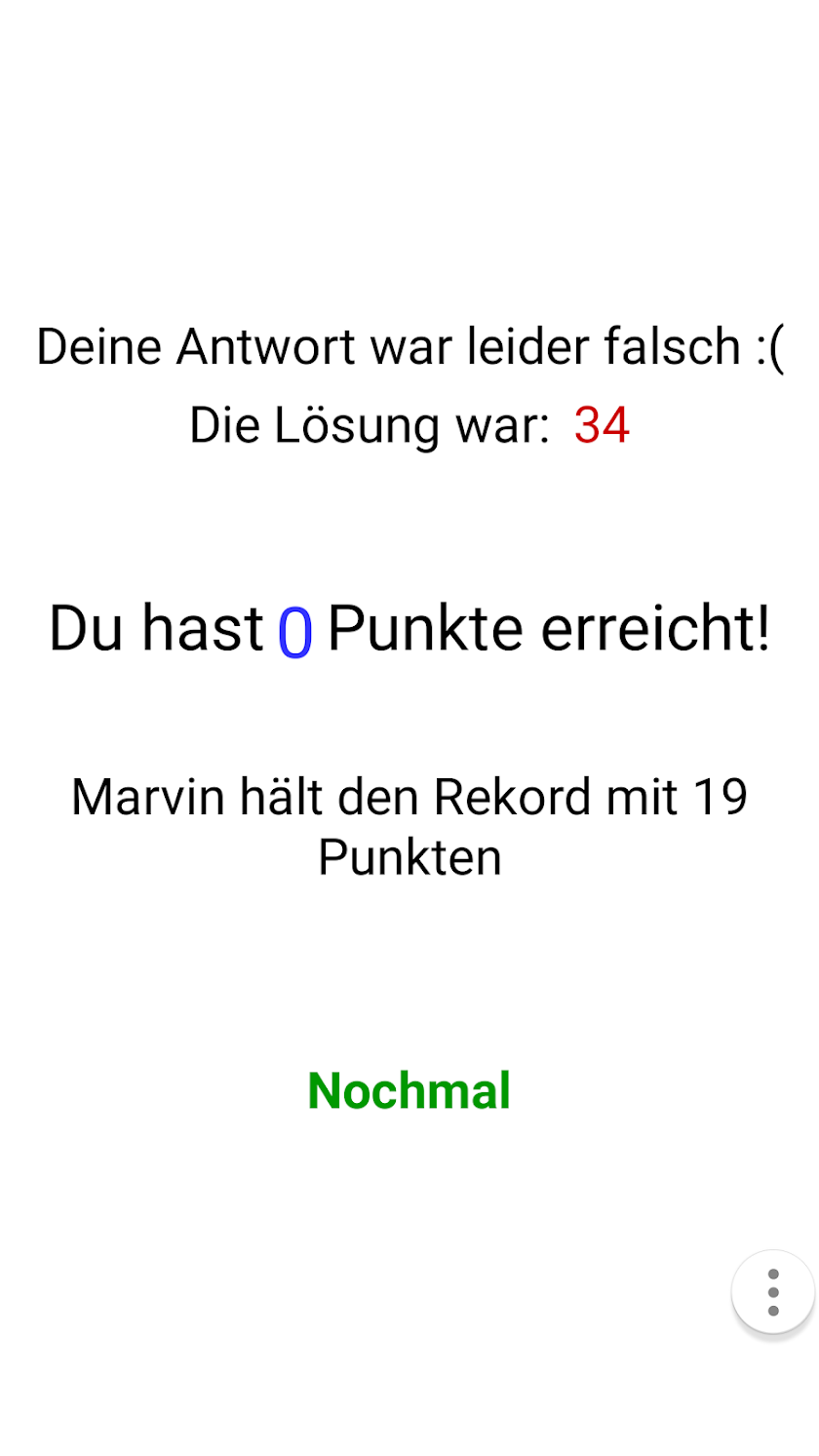Wettrechnen Screen 2