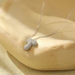 White Gold Color Letter T