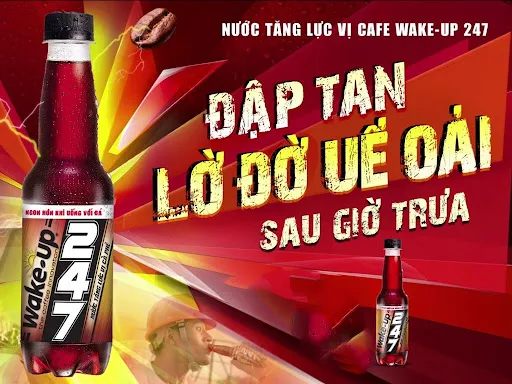 Lốc 6 chai Nước Tăng Lực Vị Cafe Wakeup 247 330ml/ chai (HSD 08.2024)