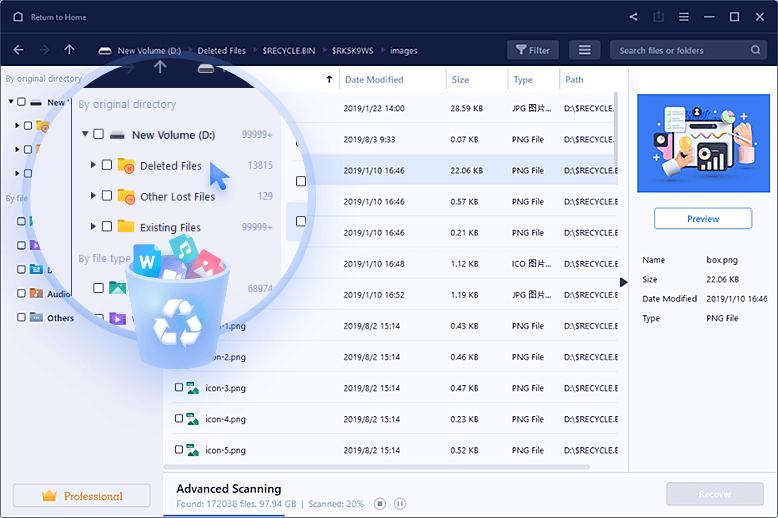 Baixar grátis o software de recuperação de dados do disco rígido para  Windows 11/10 - EaseUS® Data Recovery Wizard Professional