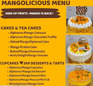 Cake Creations menu 1