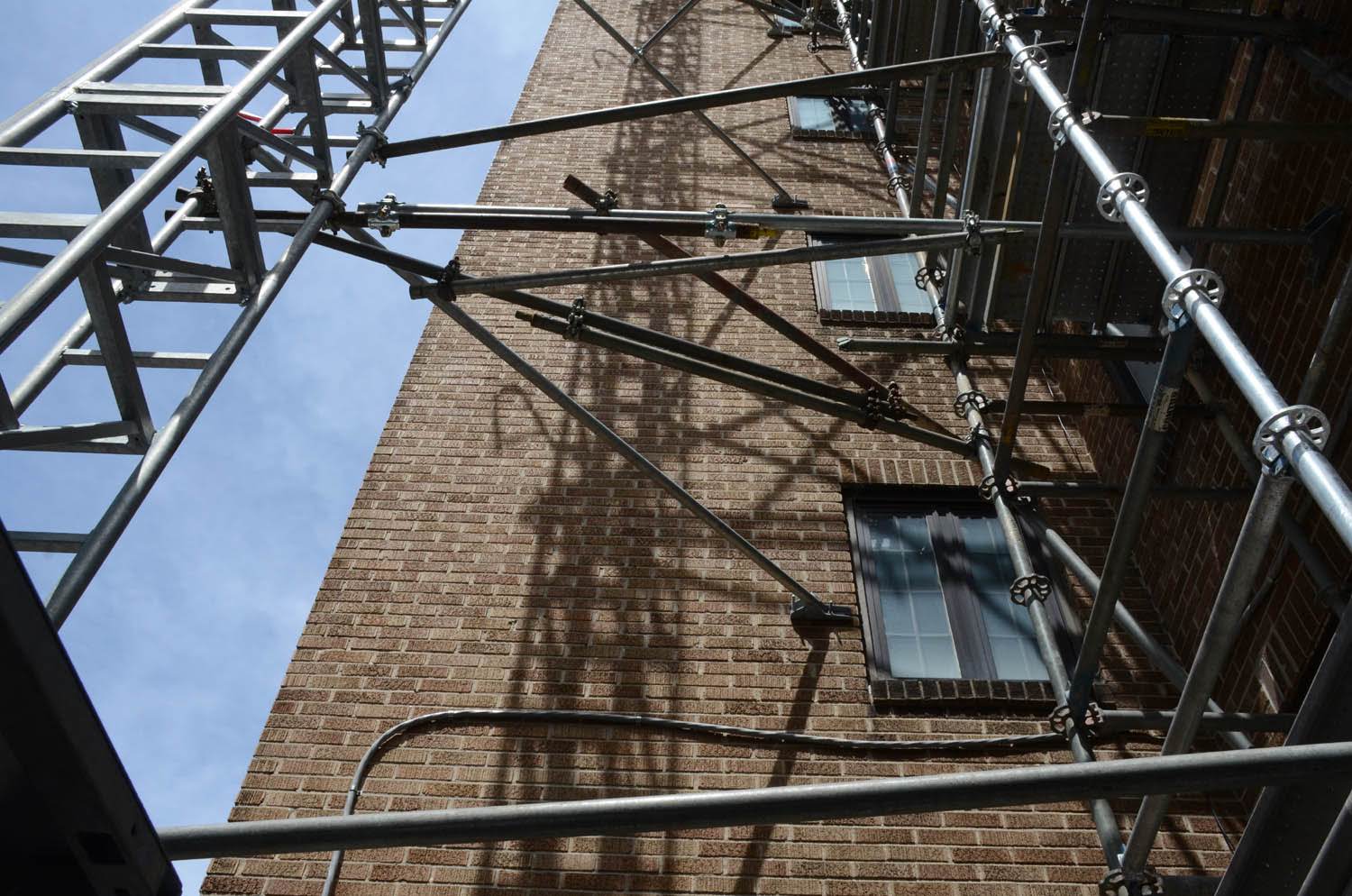 Scaffold, scaffolding, scaffolding, rent, rents, scaffolding rental, construction, ladders, equipment rental, scaffolding Philadelphia, scaffold PA, philly, building materials, NJ, DE, MD, NY, renting, leasing, inspection, general contractor, masonry, 215 743-2200, superior scaffold, electrical, HVAC, swing stage, swings, suspended scaffold, overhead protection, canopy, transport platform, lift, hoist, mast climber, access, buck hoist