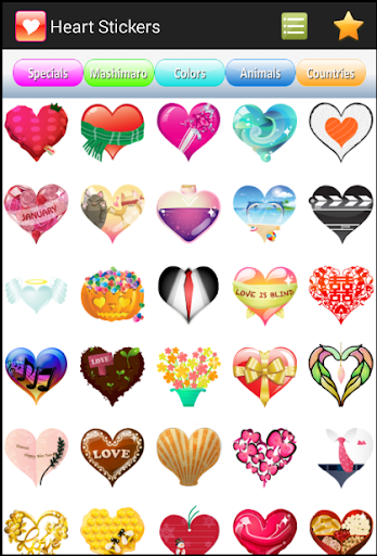 Heart Love Stickers