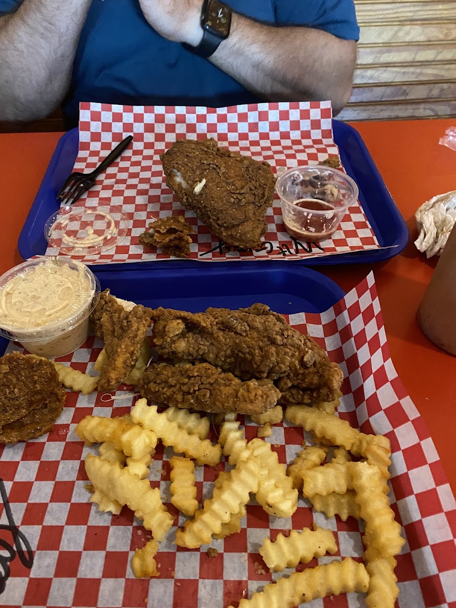 Gluten-Free Chicken Fingers/Nuggets at Galactic Fried Chicken