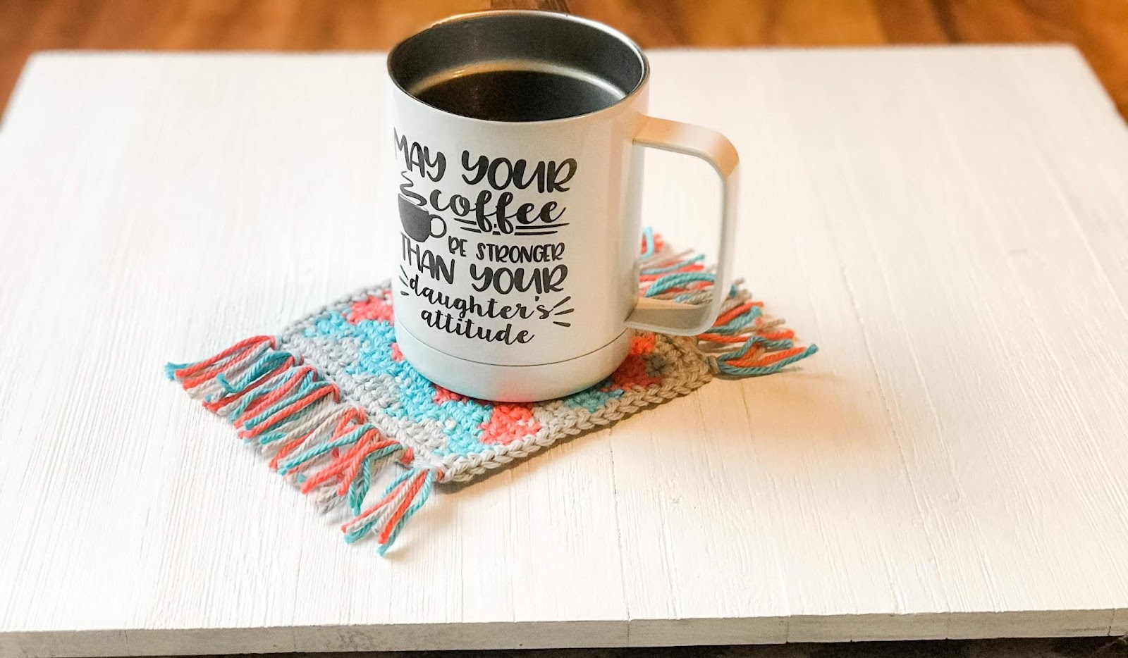 crochet mug rug coaster pattern