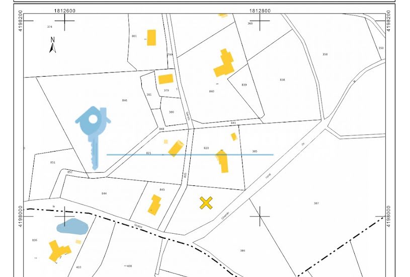  Vente Terrain à bâtir - 2 300m² à Saint-Jean-Roure (07160) 