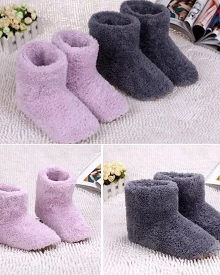 Electric USB Heated Shoes Washable Comfortable Plush Warm... - 3