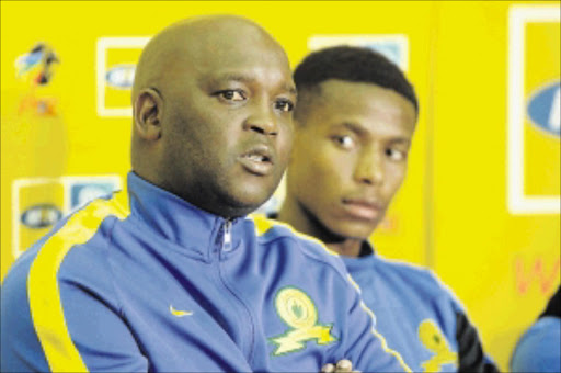 BIG PLANS: Mamelodi Sundowns coach Pitso Mosimane during a press conference at Chloorkop outside Tembisa yesterday Photo: Lefty Shivambu/Gallo Images