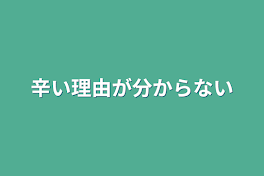 辛い理由が分からない/syp