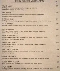 The Great Indian Kitchen menu 1