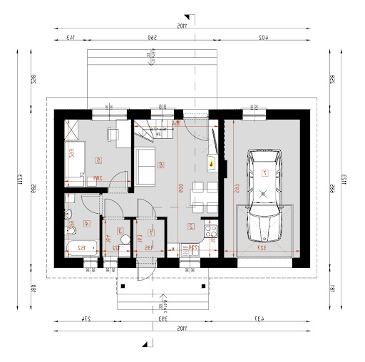 D155 - Danusia WT2021 - Rzut parteru