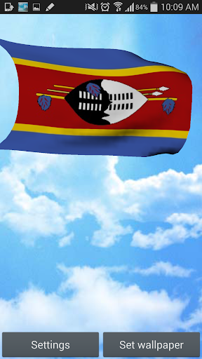 3D Swaziland Flag Free