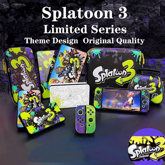 Splatoon 3 Túi Đựng Bảo Vệ Máy Chơi Game Nintendo Switch V1 V2 / Oled 3 Chủ Đề