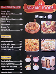 Arabic Foods menu 2