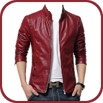 Cover Image of Download Man Leather Jacket Photo Suit 1.6 APK