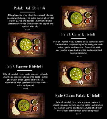 Khichdi Aroma menu 